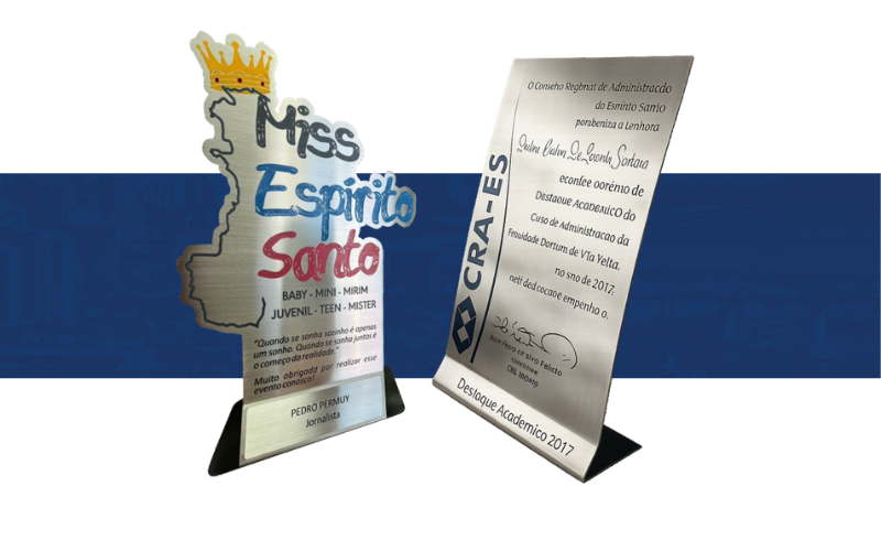 Troféus em inox