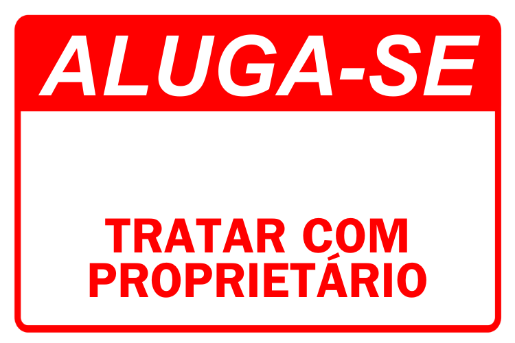 Placa de sinalização VENDE-SE